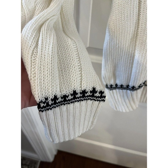 Men's 90's BUGLE BOY W/B 100% Cotton Knit Sweater Size L - Picture 3 of 9